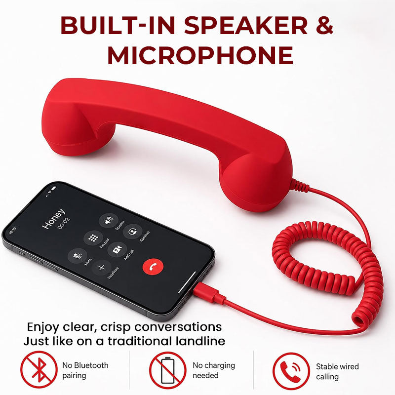 Retro-telefonrør til Type-C-mobiler