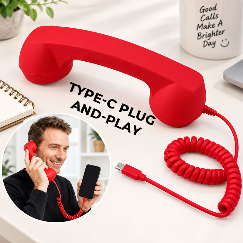 Retro-telefonrør til Type-C-mobiler